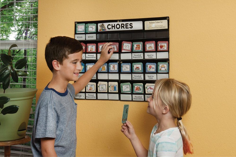 NEATLINGS Chore Chart System for up to 3 Kids